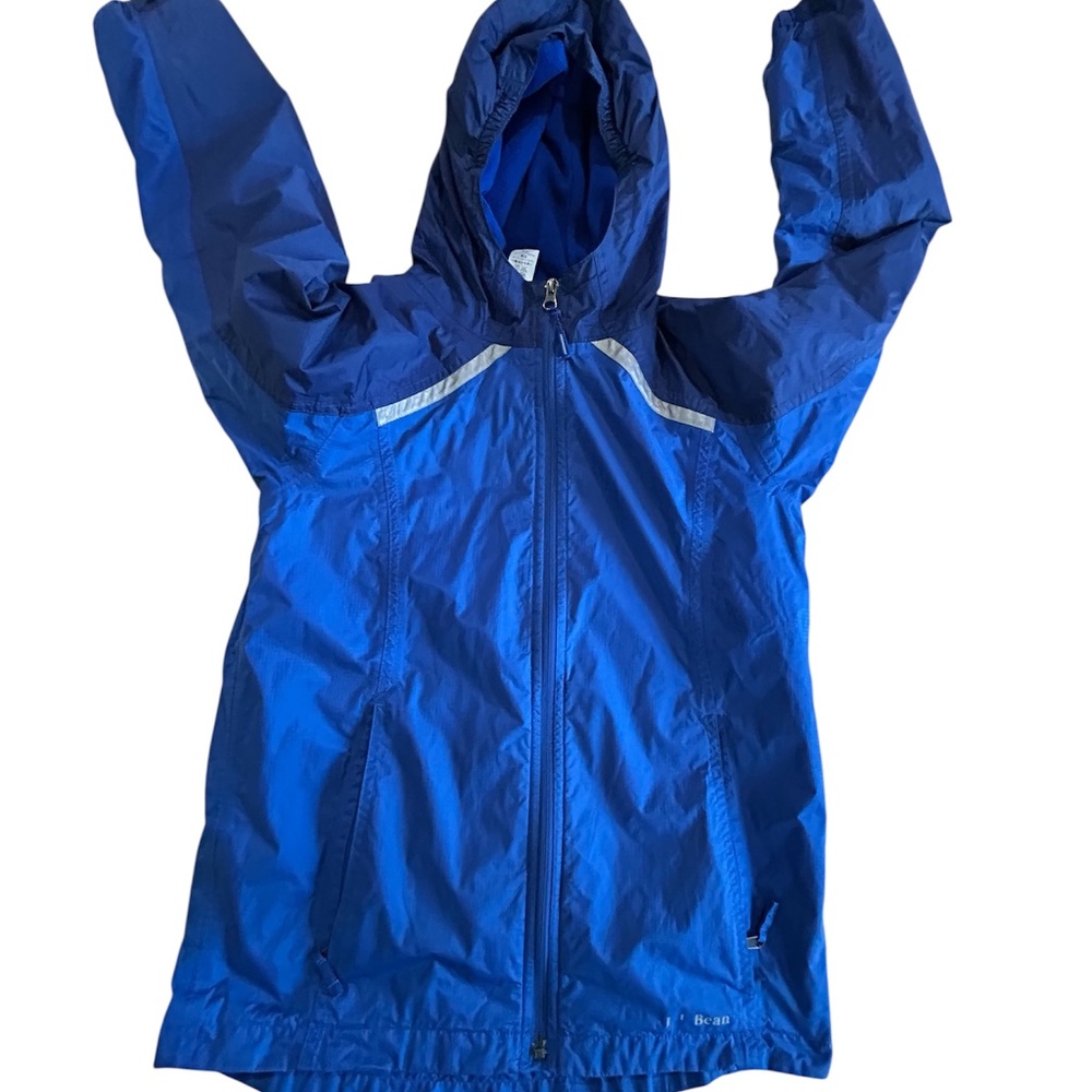 L.L. Bean Youth 14-16 Line Hooded Jacket Blue